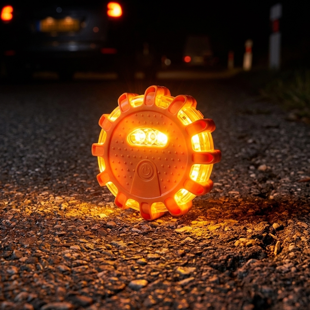 Rechargeable 6PCS LED Road Flare Kit With Magnetic Base For Vehicle Emergency Safety