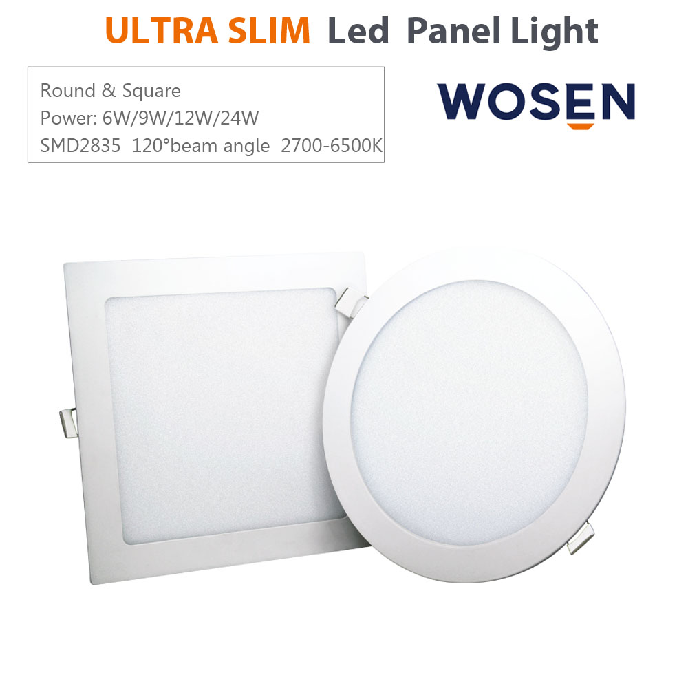 Ultra Slim 4 Inch 6W Recessed LED Panel Light Aluminum Body with 105mm Opening D120mm LED Panel Light