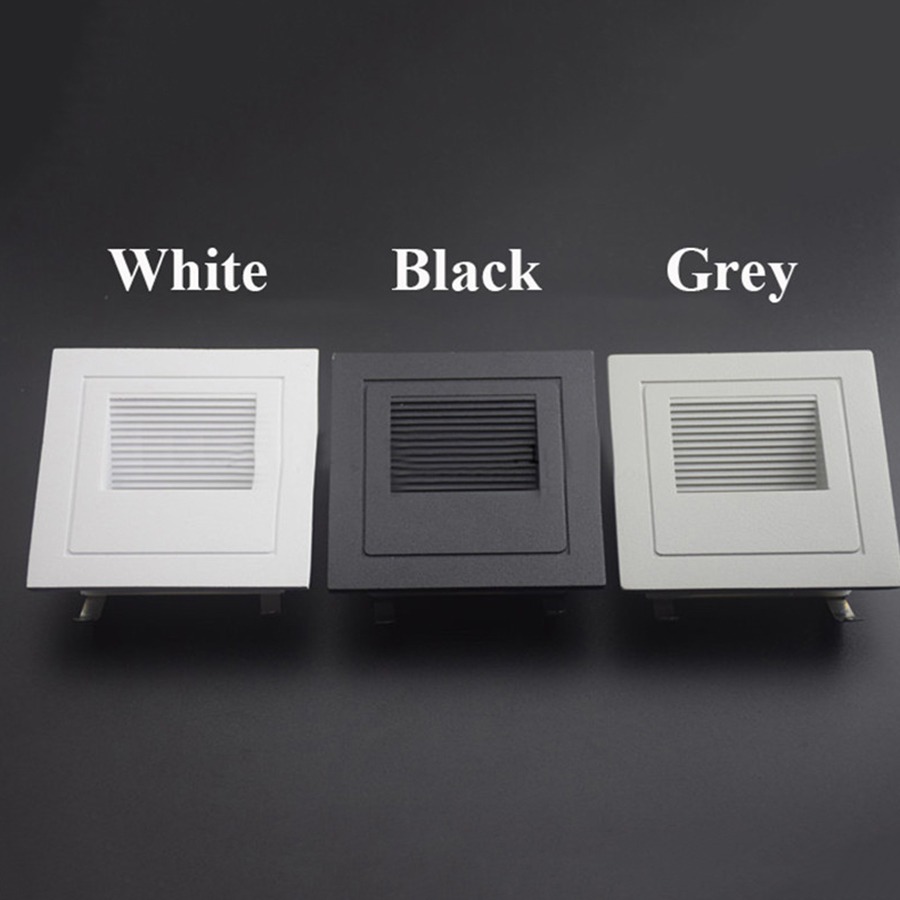 IP65 Waterproof 1W 3W Recessed Residential Stair LED Step Light Home Stairs Corridor Lighting Outdoor Indoor LED Stair Light