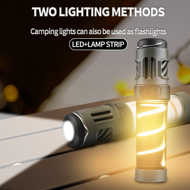 Tripod Campsite Multifunctional Camping Lantern Compact Size Waterproof LED Insect-Repelling Lamp Rechargeable Camping Light