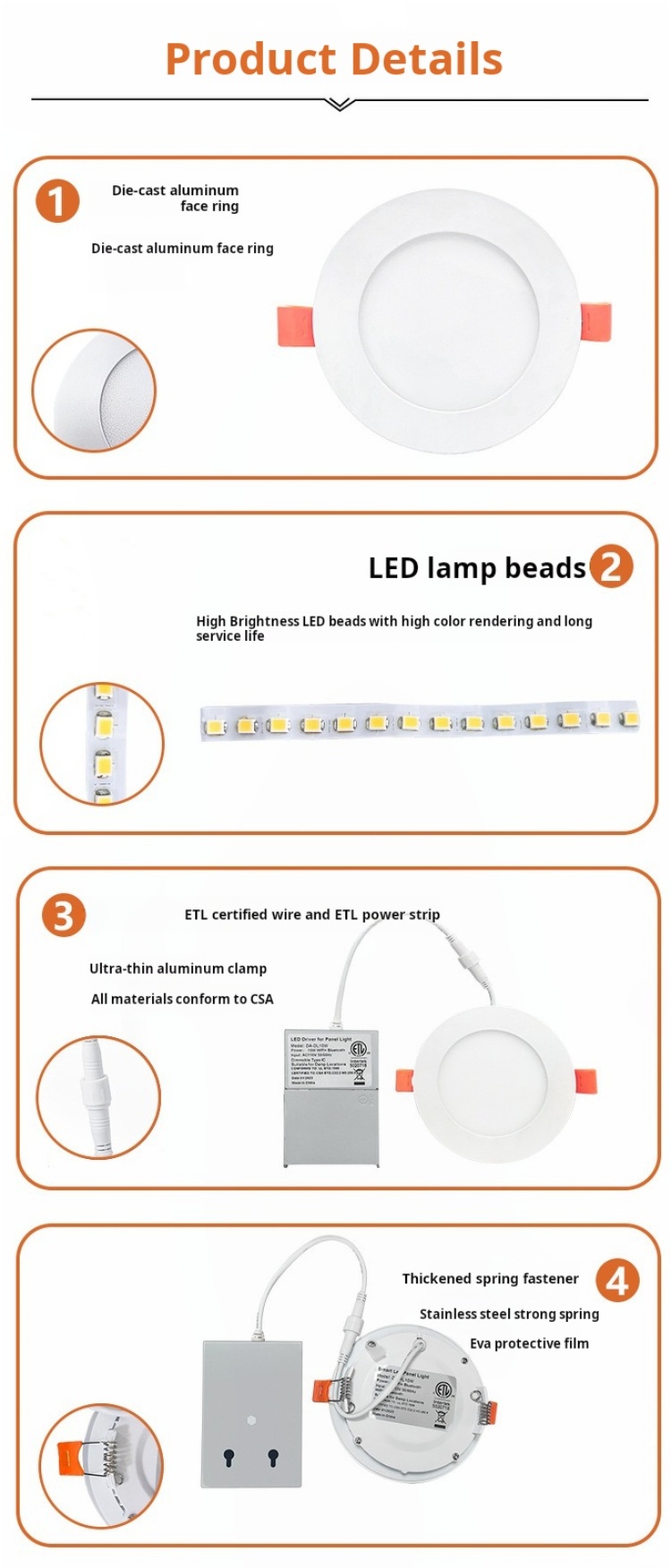 LED Slim Panel Light Detail 6