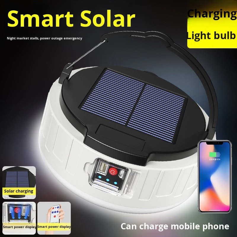 High Brightness USB Rechargeable Tent Light Stall Solar Powered Night Light Emergency Lighting With Remote Control Camping Lamp