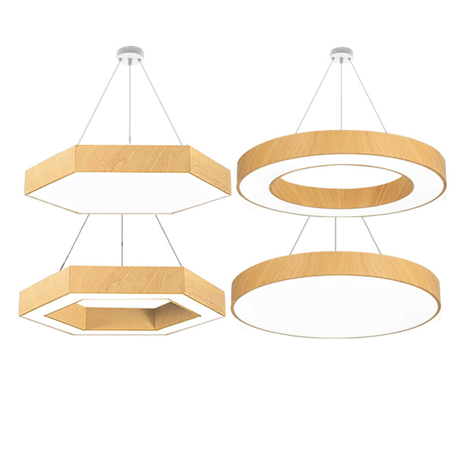Cool White 6000K Hexagonal LED Pendant Light with Customized Design