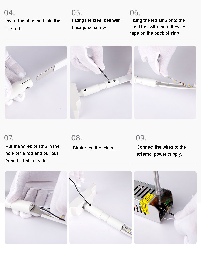 Installed linear light