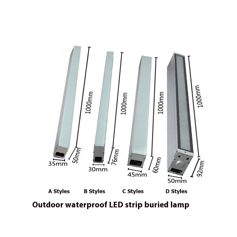 High Quality Aluminum LED Linear Ground Lights IP67 Waterproof 12W 1200LM 1000mm Low Voltage Landscape Lighting DC12V Outdoor