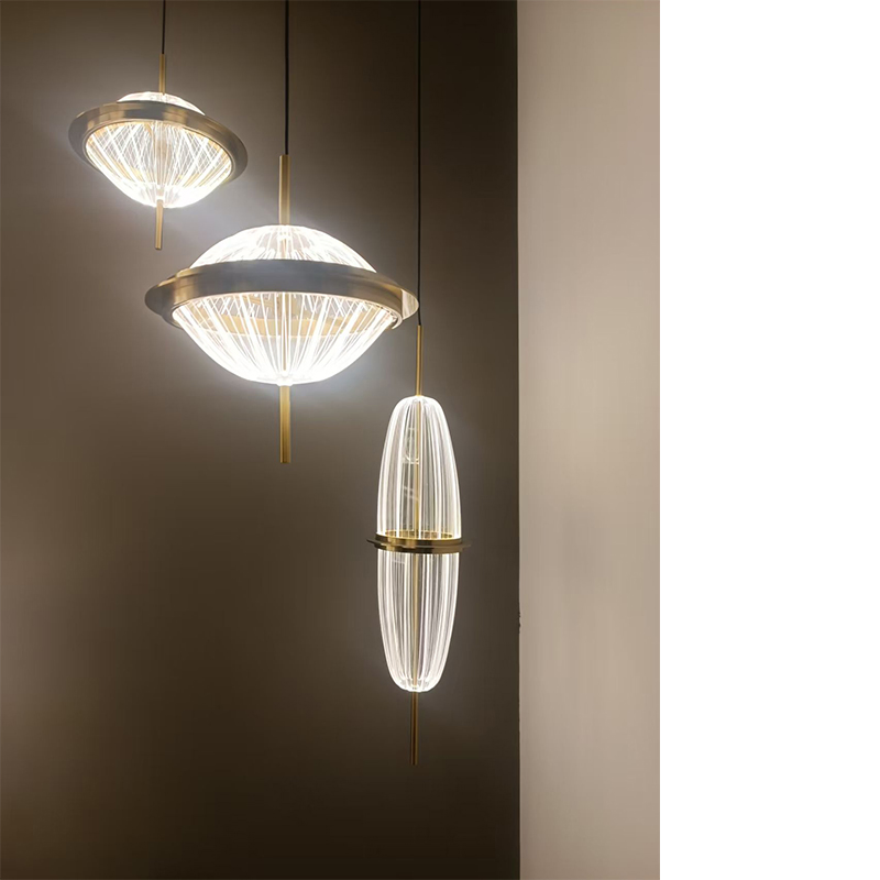 Modern Acrylic Hanging Lighting Living Room Interior Decoration LED Pendant Light