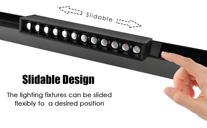 Smart Energy-Saving LED Magnetic Track Lighting 5
