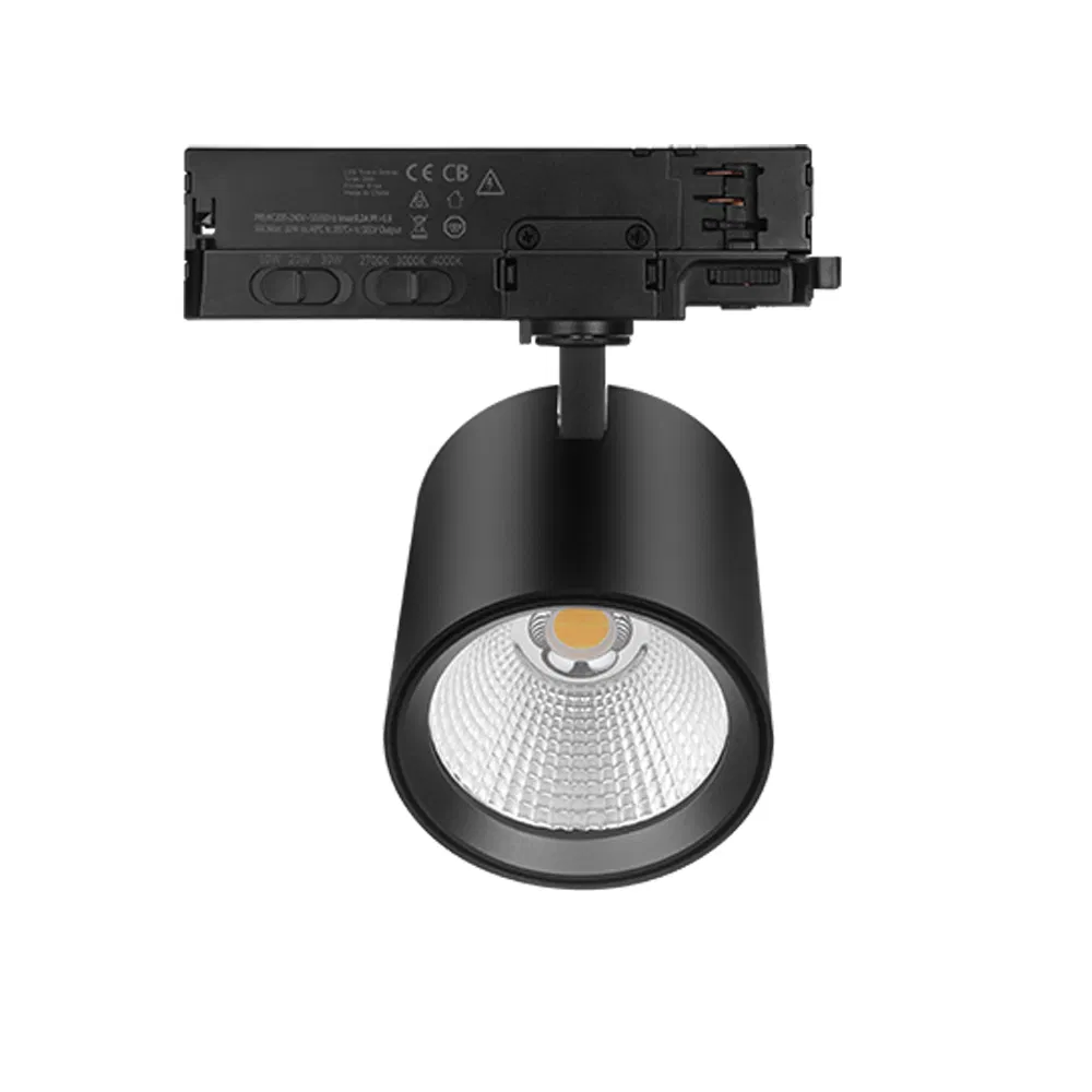 Versatile 15W-20W-30W Switchable LED Track Lighting with 3 Color Temperatures
