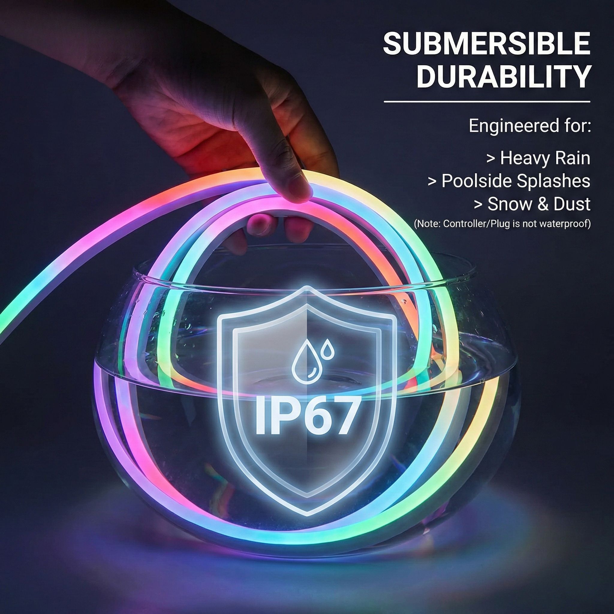 DC 5V USB WS2811 Smart RGBIC Silicone LED Neon Strip Light IP67 Waterproof Addressable Dream Color App Music Sync Flexible Rope