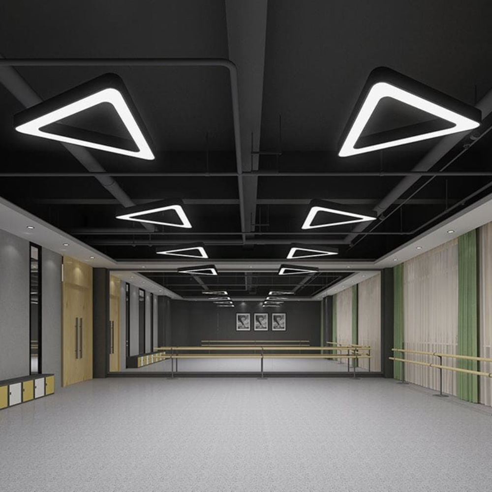 RONSE Modern High Quality Aluminum Profile LED Hanging Linear Light 5-Year Warranty Dimmable 5000K Daylight Custom Sizes IP20