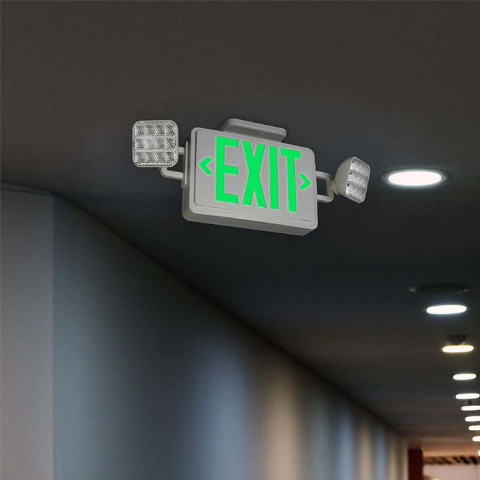 Factory Selling 3 Hours Emergency LED Fire Safety Twin Spot Emergency Lighting With IP65 Battery Backup