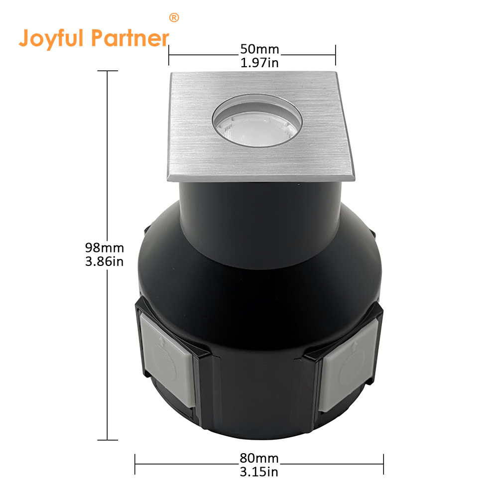 IP67 Waterproof 3W RGB3In1 DC24V Beam Angle 60 Degree Aluminum Housing LED In-Ground Well Lights