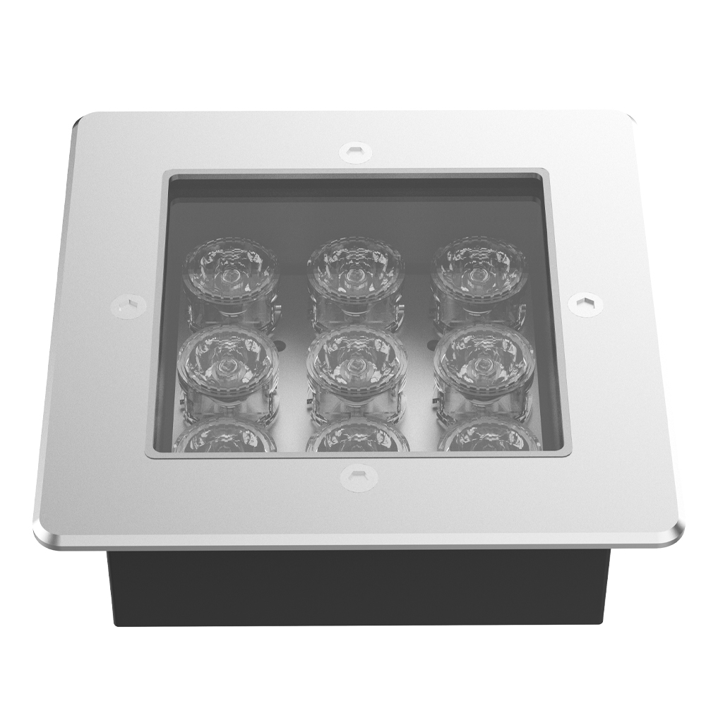 Factory 2025 Hot Custom SQ-125 LED Landscape IP67 Outdoor In-Ground Light 7.5W 700LM Energy-Saving Remote Control Aluminum Alloy
