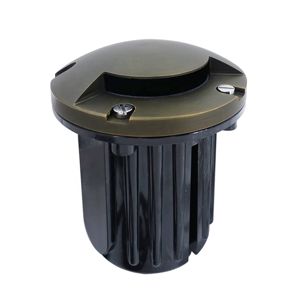 LT2204A IP65 Waterproof LED MR16 PVC&amp;Solid Brass Antique Bronze Underground In-ground Lights Landscape Garden Lighting Fixtures