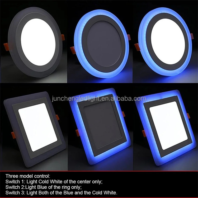 Ultra-slim Round Led Panel Light Double Color