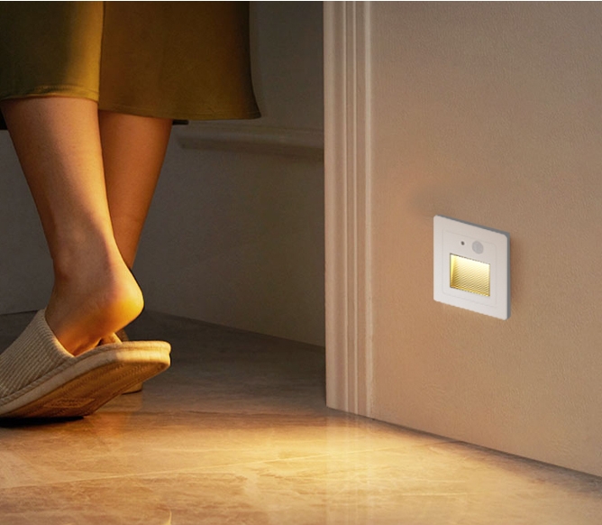 Induction Motion Led Step Staircase Light Stairs Peel Led Wall Light Lamp Recessed Hidden Step Light Led With Motion Sensor