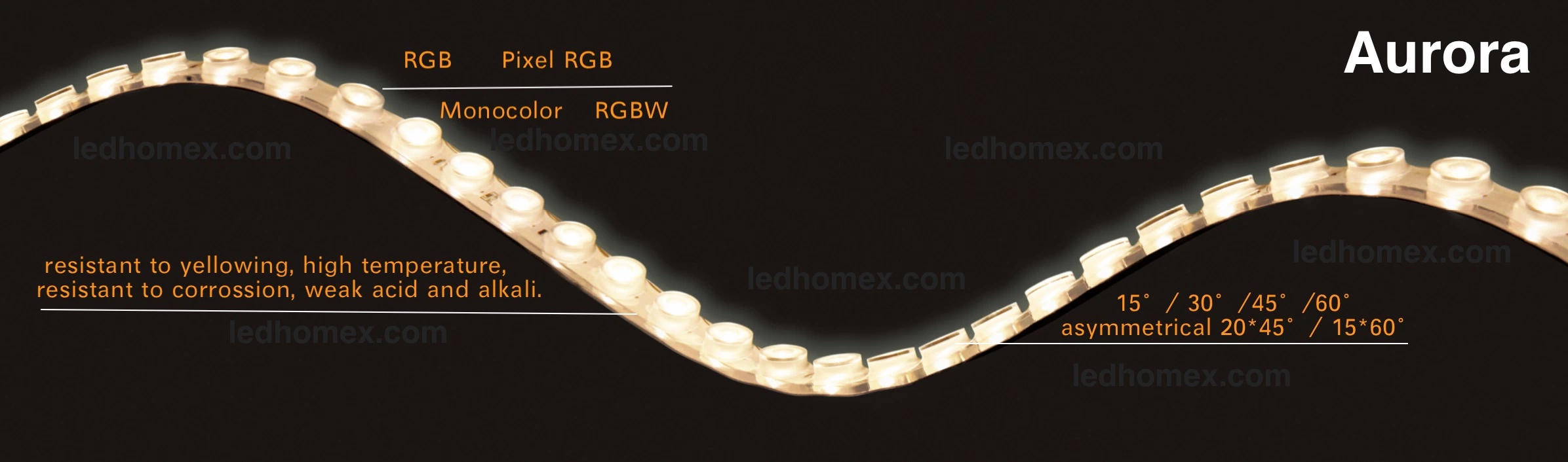 Flexible Wall Washer Aurora-Pixex RGB