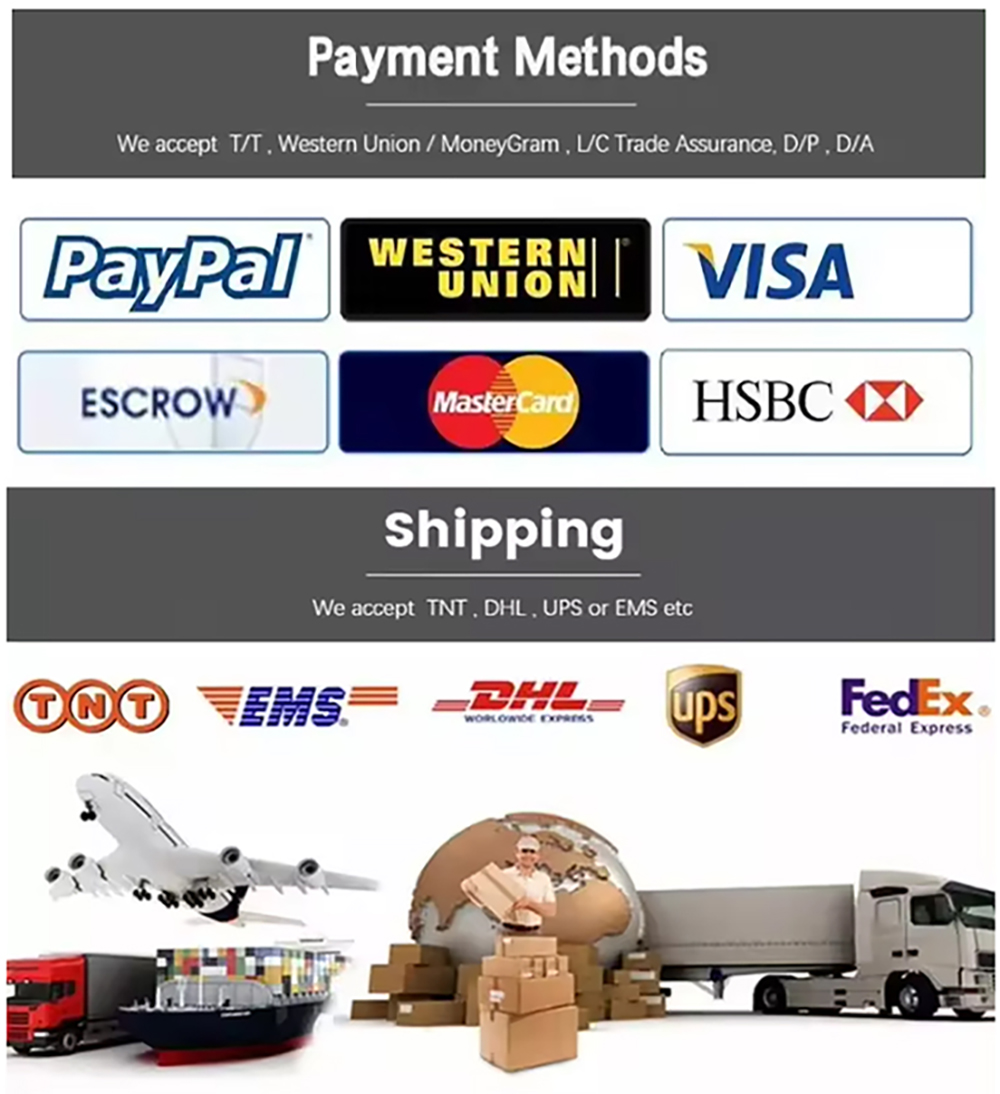 Payment and Shipping Methods