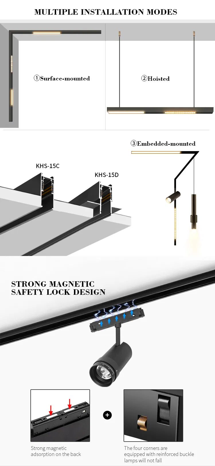 Magnetic Track Light Display 3