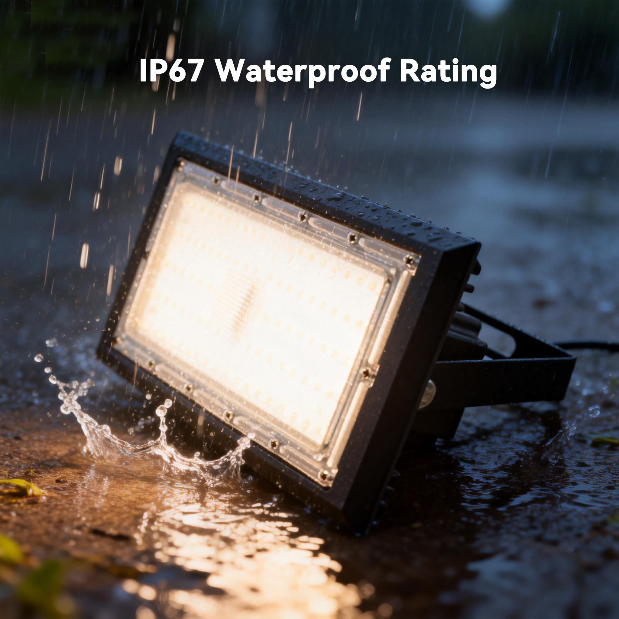 High Brightness IP65 Waterproof Aluminum LED Flood Light 3-Year Warranty Adjustable Beam Angle Lightweight for Outdoor Lighting