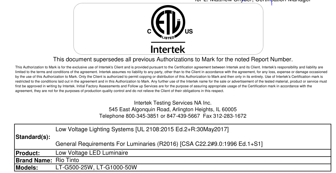 CE RoHS Certification Document