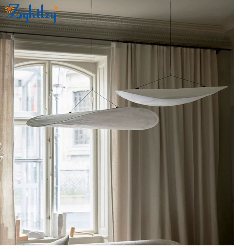 Japanese Wabi Sabi Pendant Lightings Handmade Paper LED Chandelier Home Decoration Kitcken Loft Hanging Pendant Light DC0136