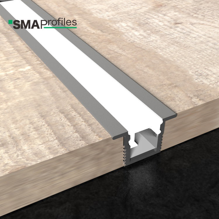 SMAProfiles High Quality Profile Light Led Aluminum Led Strip Profile Hidden Installation With Led Aluminum Tile Trim