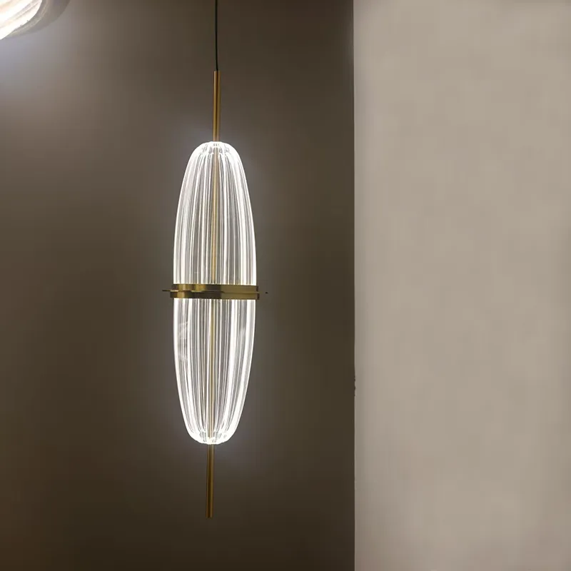 Modern Acrylic Hanging Lighting Living Room Interior Decoration LED Pendant Light
