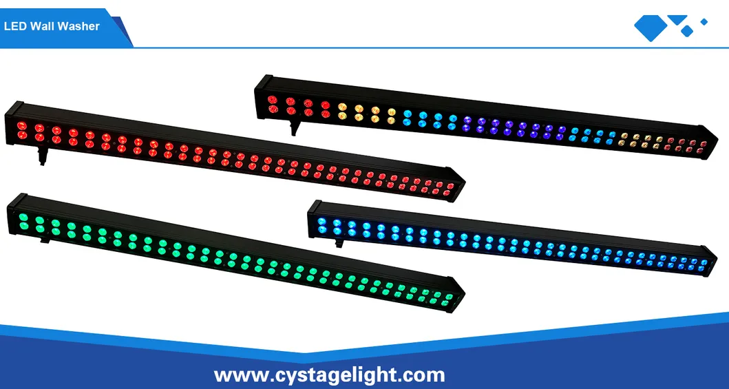 64PCS RGB LED Bar Light Indoor Wall Washer