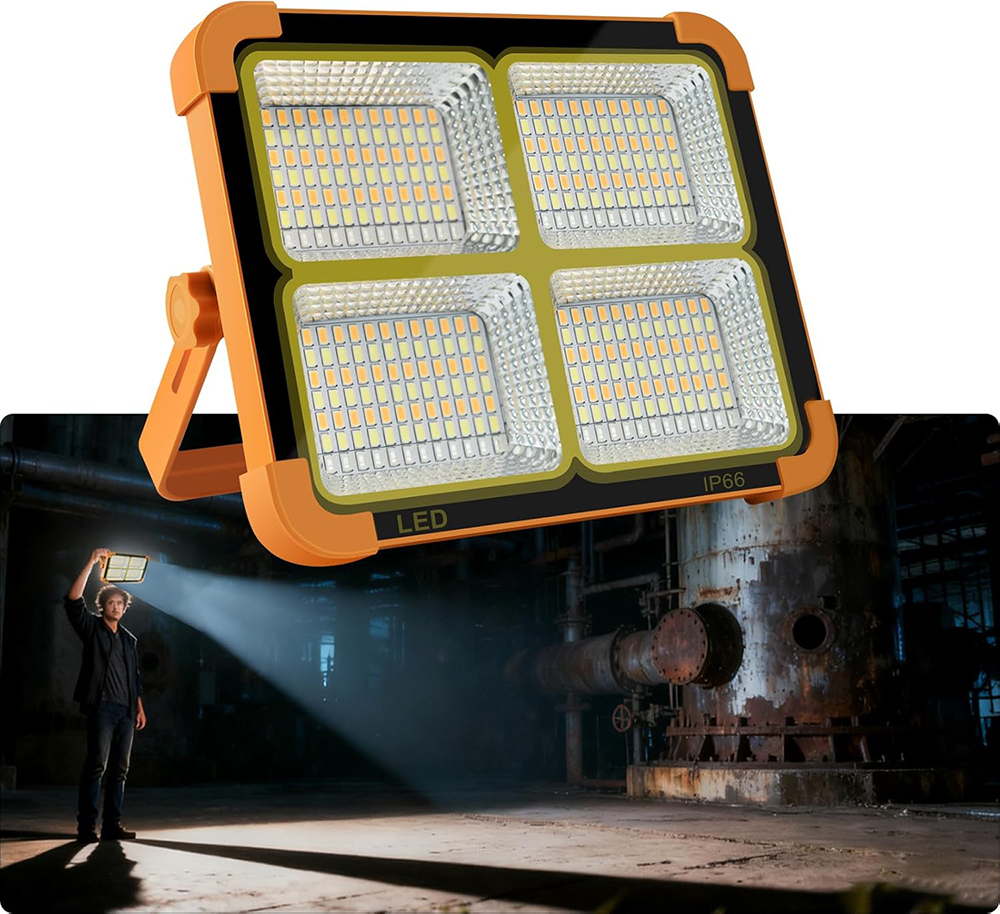 Outdoor Camping Garden LED Lamp Work Solar Light Night Market Stall Portable USB Rechargeable 7200mAh Emergency Light IP66 CE
