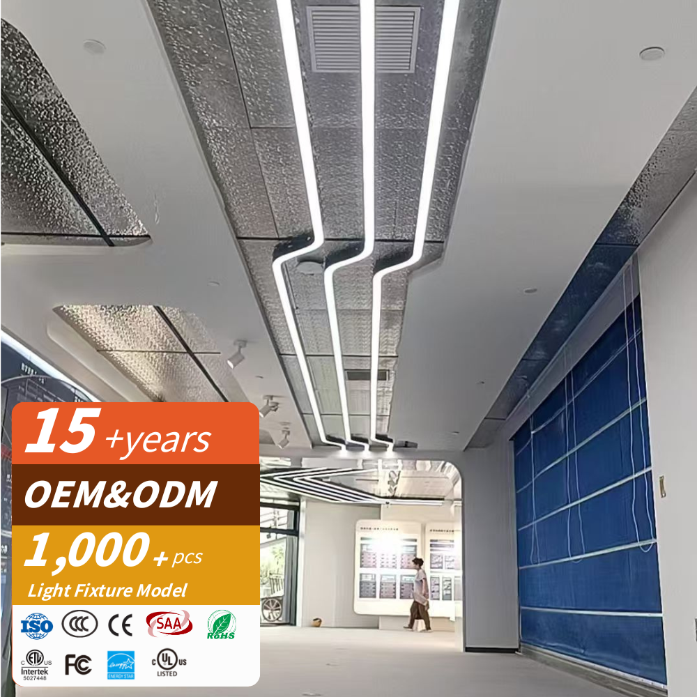 RONSE Barrina Modern High Quality Profile Round LED Hanging Linear Aluminium Profile Lights IP20 Rated 5-Year Warranty Dimmable