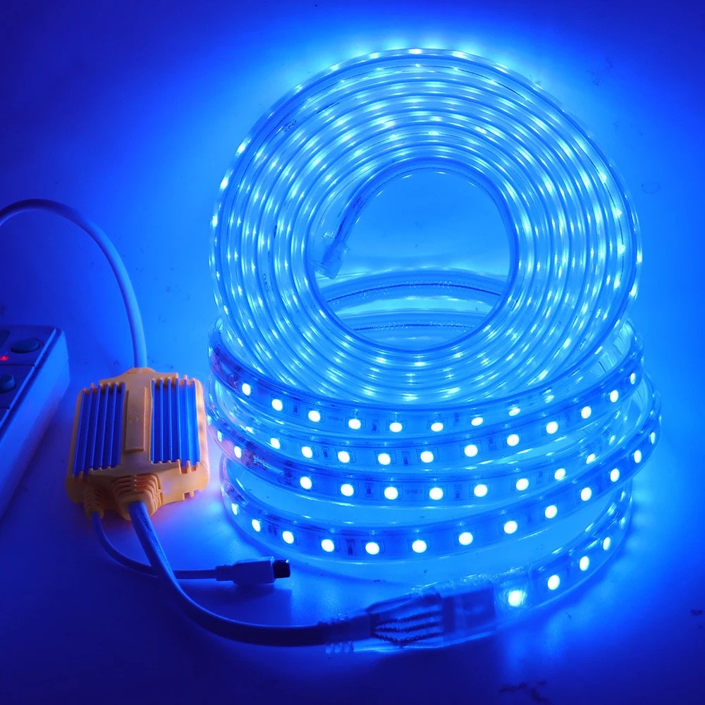 Wholesale of 5050 2835 High-voltage 220v Waterproof Soft LED Strip With Colorful RGB Monochrome Outdoor Engineering Linear Light