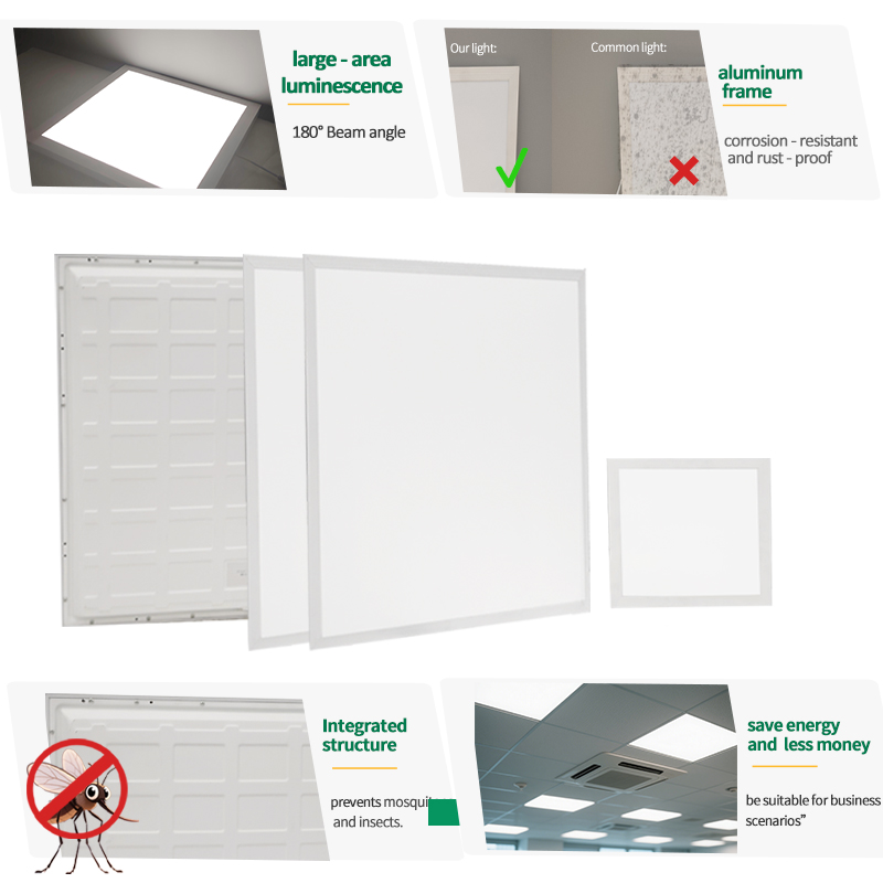 Customized Style Recessed LED Panel Light with Factory Price Ceiling LED Panel Light for Office Square Led Light Panel 40W