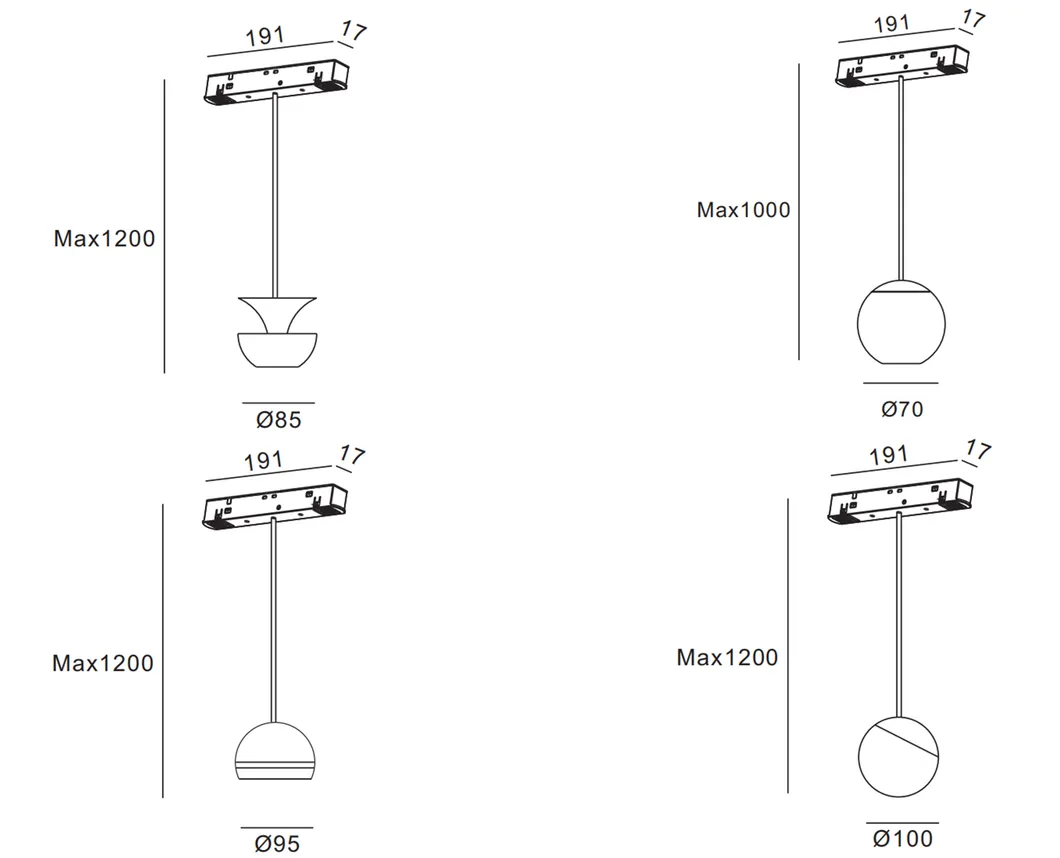 Hot Sale Modern Show Room Lights Design LED Spotlight Magnetic Track Lighting