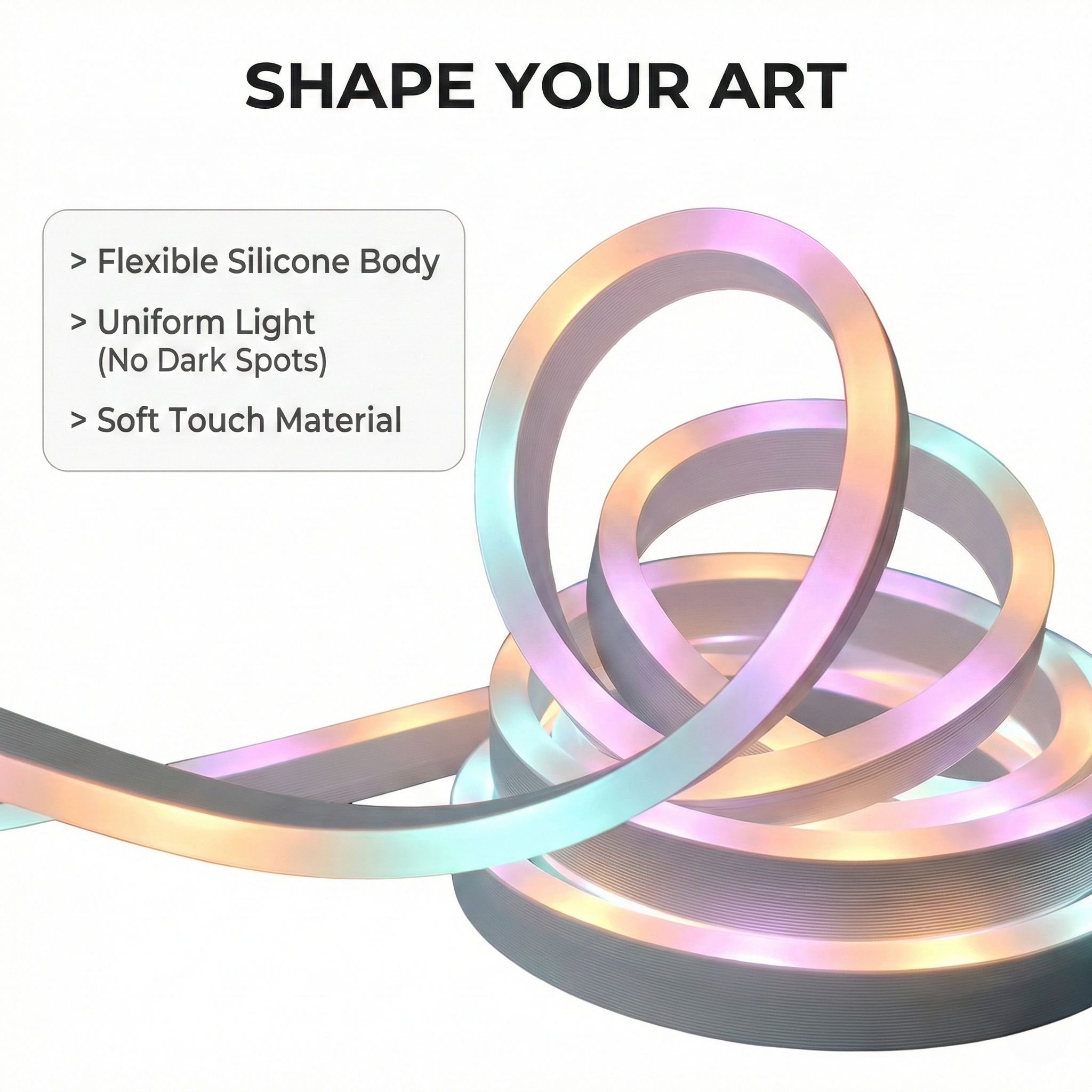 DC 5V USB WS2811 Smart RGBIC Silicone LED Neon Strip Light IP67 Waterproof Addressable Dream Color App Music Sync Flexible Rope
