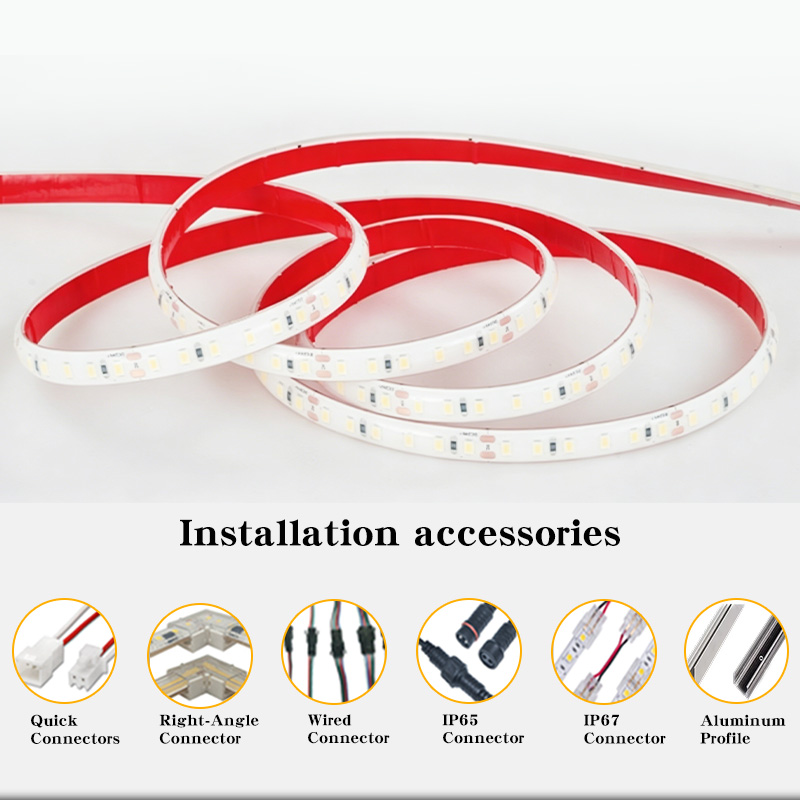 RoHS,CE LED Strip Light 12V 24V Waterproof 2700K,3000K,4000K,6500K Light String 10mm IP67 for Garden,Home,Mall,Outdoor Project