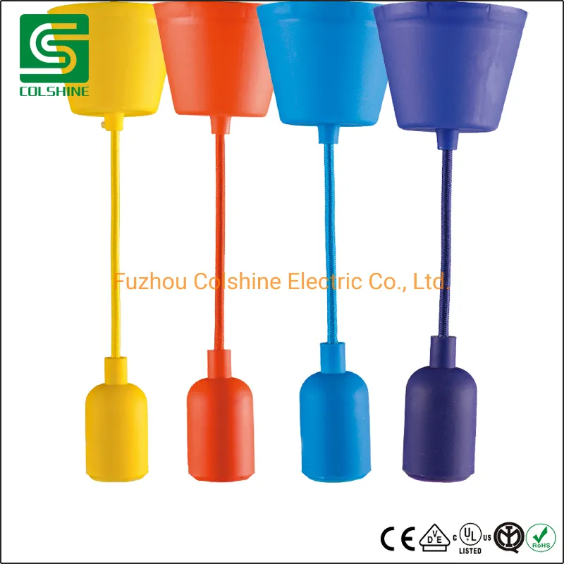 Modern Room Decorative Colorful Plastic Pendant Light