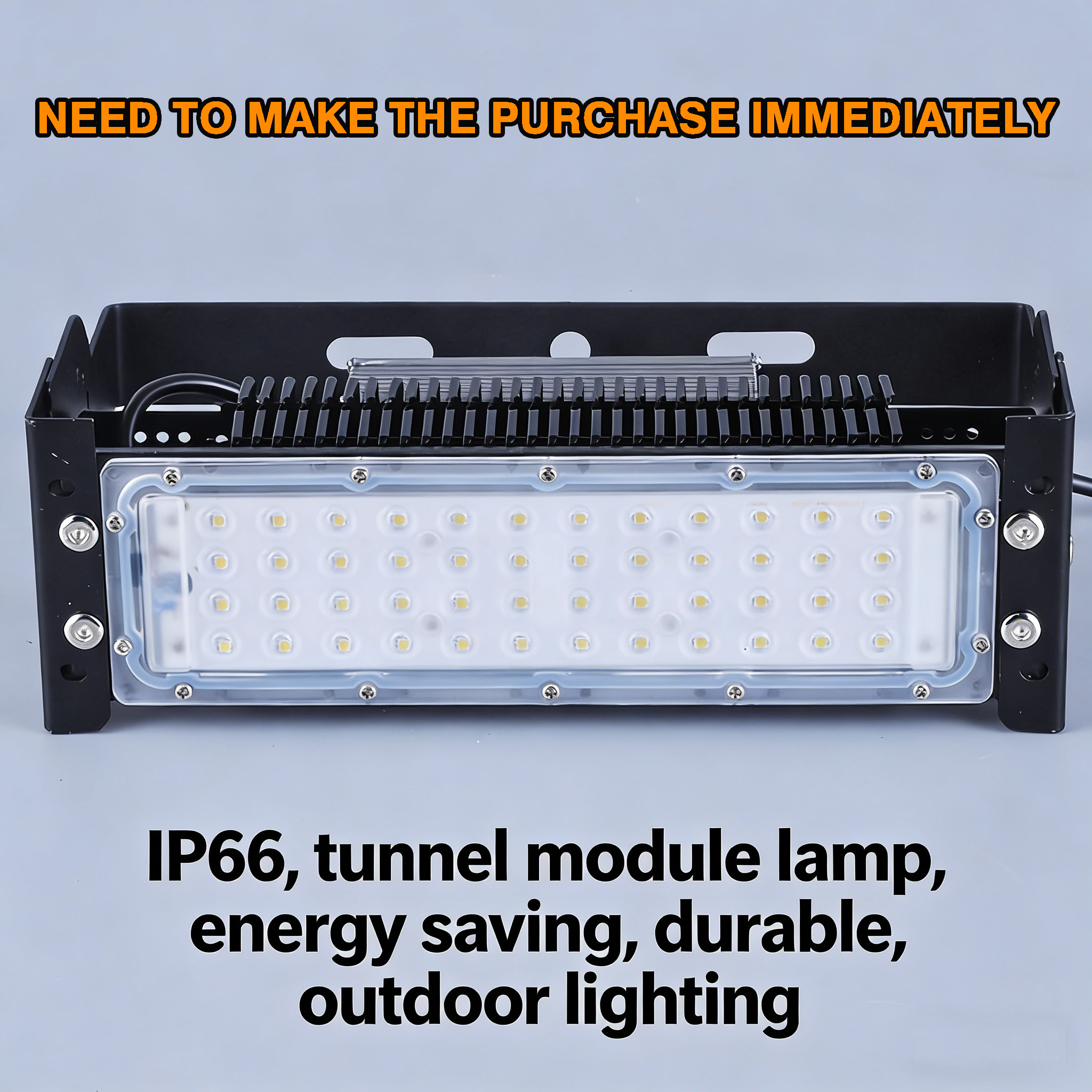 High-Pole Stadium LED Floodlights Ultra-Bright Warm White Aluminum High-Voltage Module Waterproof IP66 Tunnel Lighting