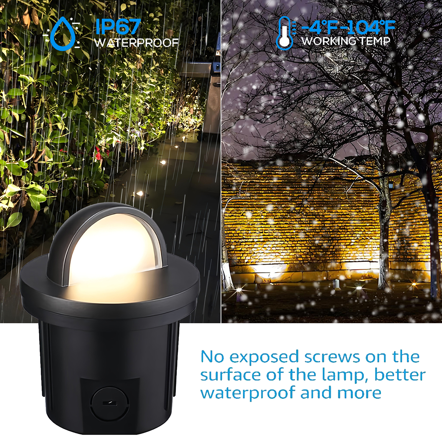 C-FOX-BL04 LED In-ground Well Light - Structural view