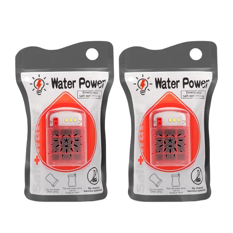120 Hours Continuous Lighting LED Salt Water Emergency Lamp for Disaster Prevention and Self-Rescue for Camping