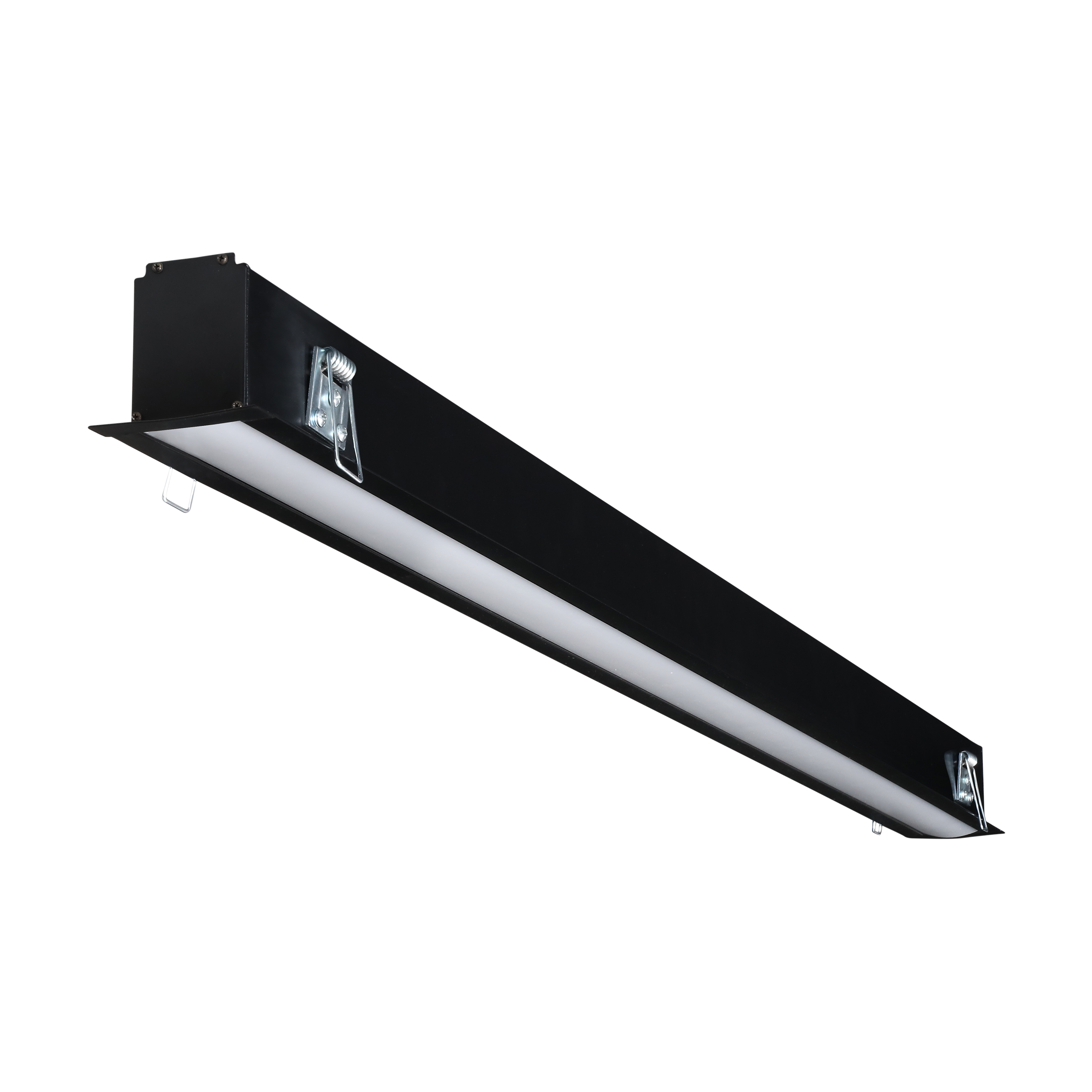 36W-40W Black Aluminum Profile Linear LED Lighting IP54 Rated Dimmable 2-Year Warranty Indoor Supermarket Office Linear Light