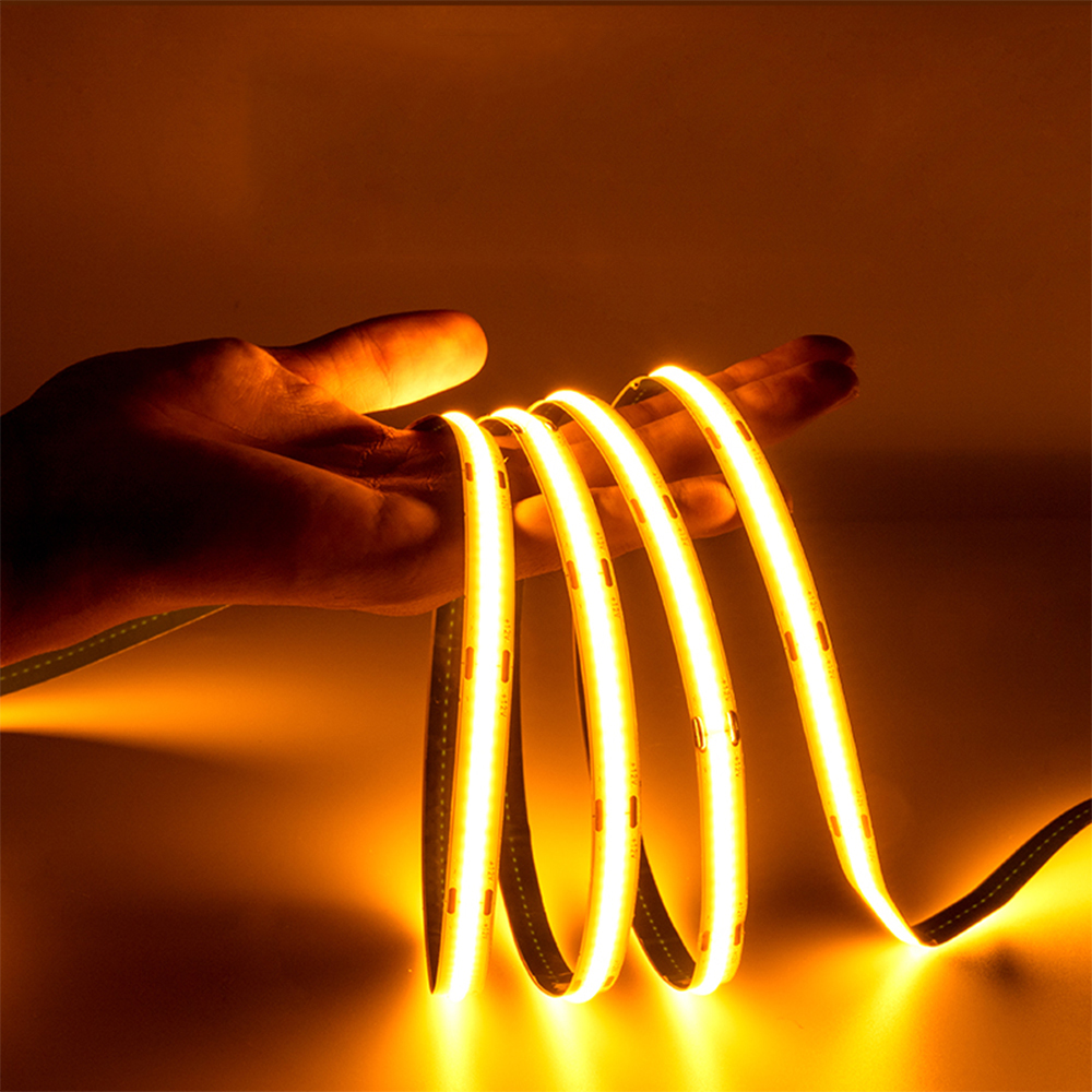 Hot Sales 8MM Led Flexible Tape Lights Free Cut Cob Strip Light DC 12V/24V 3000K 4000K 6000K Customize Color Led Cob Strip Light