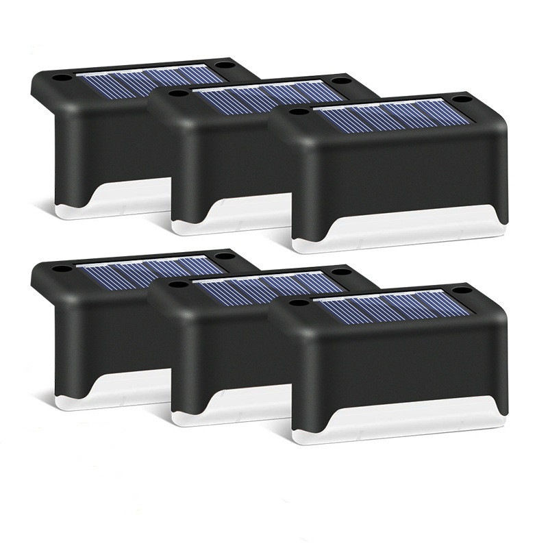 New Upgraded Balcony Waterproof Garden Solar Powered Fence Outdoor Yard Deck Led Step Patio Lights Stair Solar Street Lights