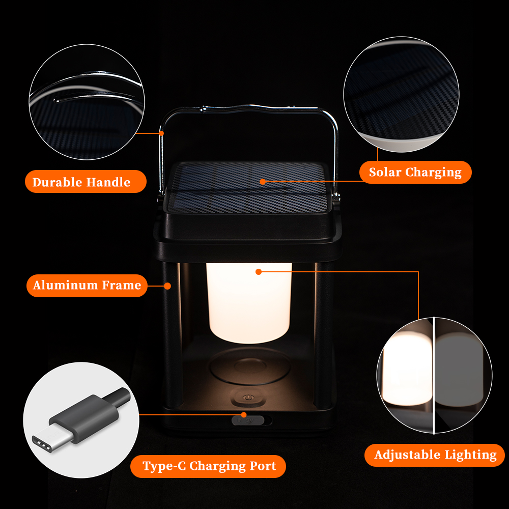 Solar Powered Outdoor Garden Hanging Lanterns Backyard Floor Lighting LED Pathway Lights Easy Install Lamp