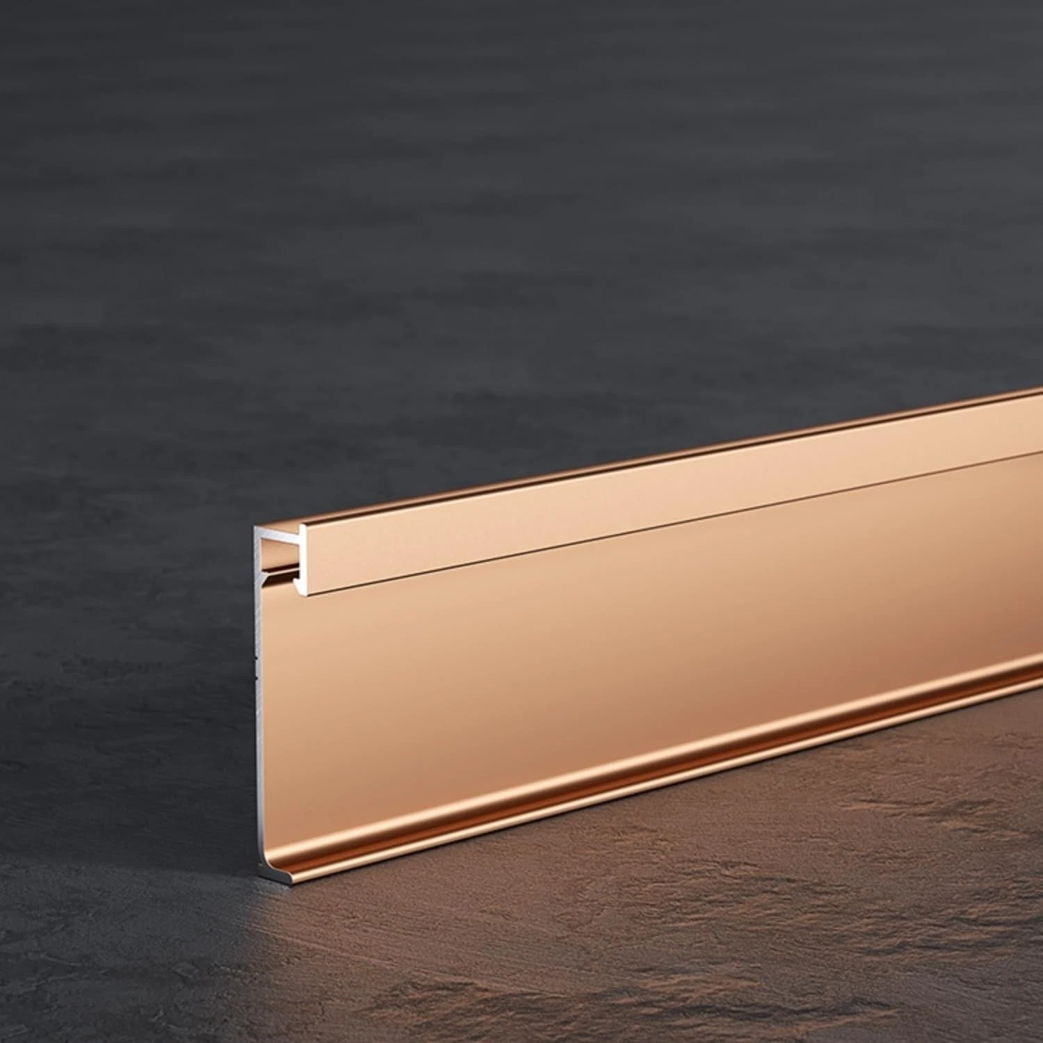 LED Aluminum Baseboard Trim Light Channel Recessed Wall Skirting Board Profile For Apartment Hotels Indoor Easy Installation