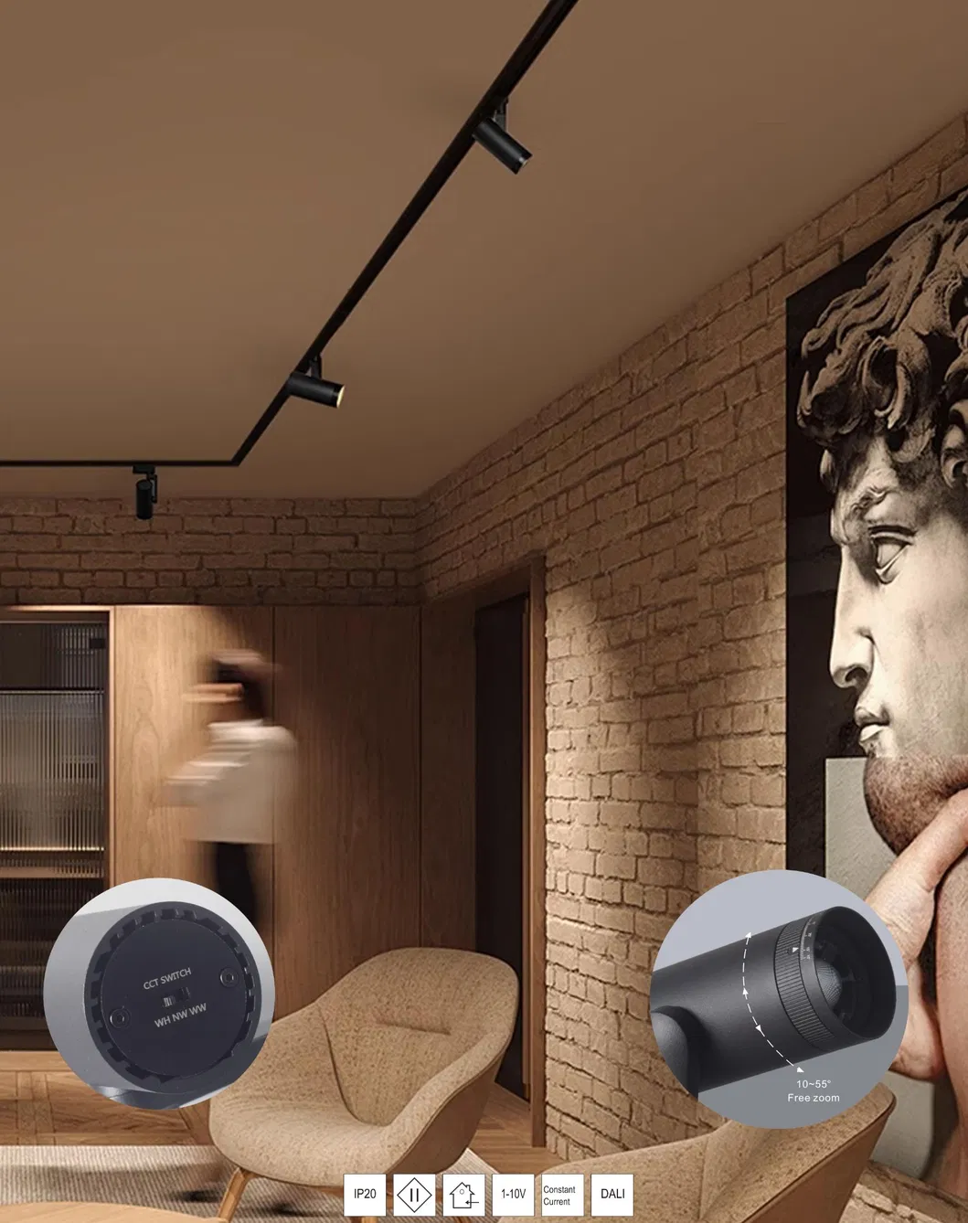 Sleek 28W Adjustable Track Lighting for Stylish Home Interiors