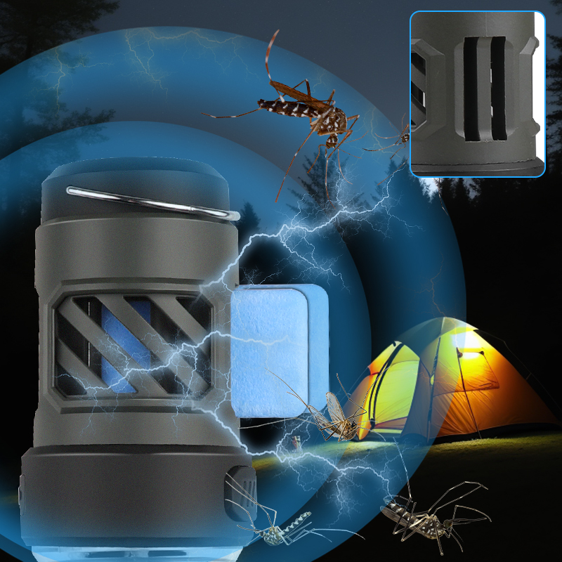 Tripod Campsite Multifunctional Camping Lantern Compact Size Waterproof LED Insect-Repelling Lamp Rechargeable Camping Light