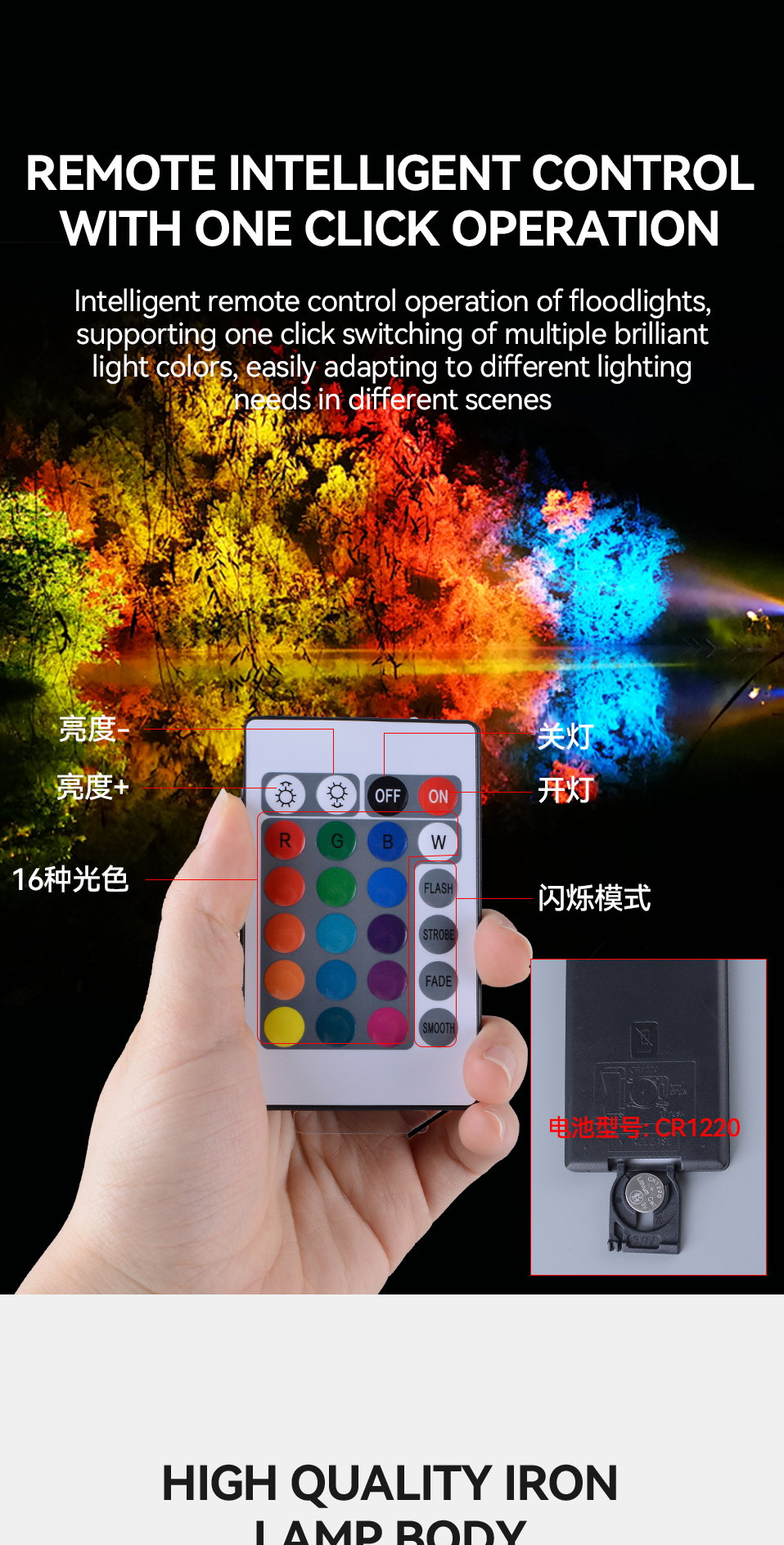 Modern Led RGB Flood Light Application