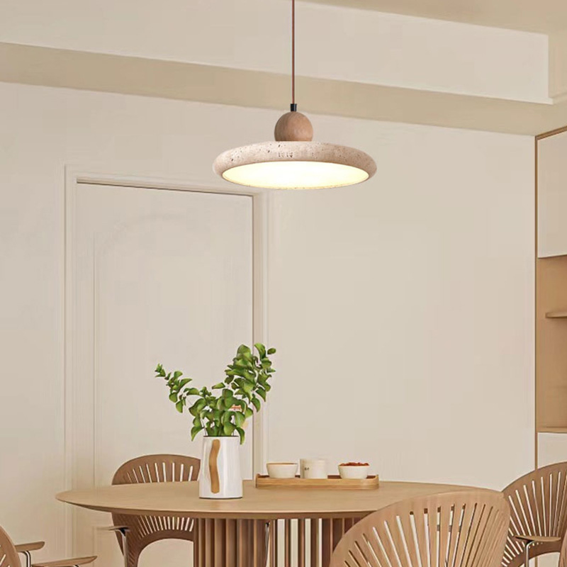 New Design Home Decoration Lighting Wabi Sabi Retro Natural Travetine Art Hanging Light for Kitchen Bedside LED Pendant Lamp (ZY-HDS003)