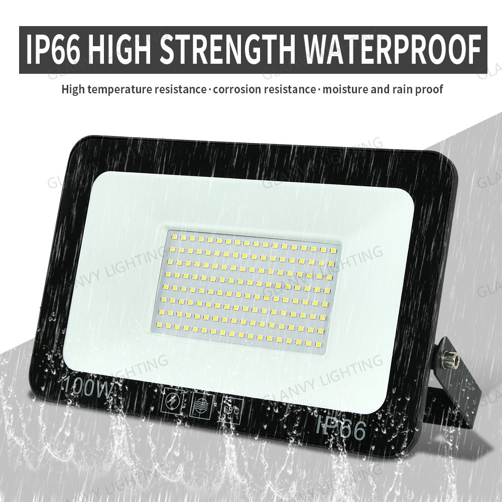 SMD LED Flood Light Aluminum Housing IP66 Waterproof 30W 50W 100W 150W 200W 300W High Lumen Chips Commercial Billboard Use